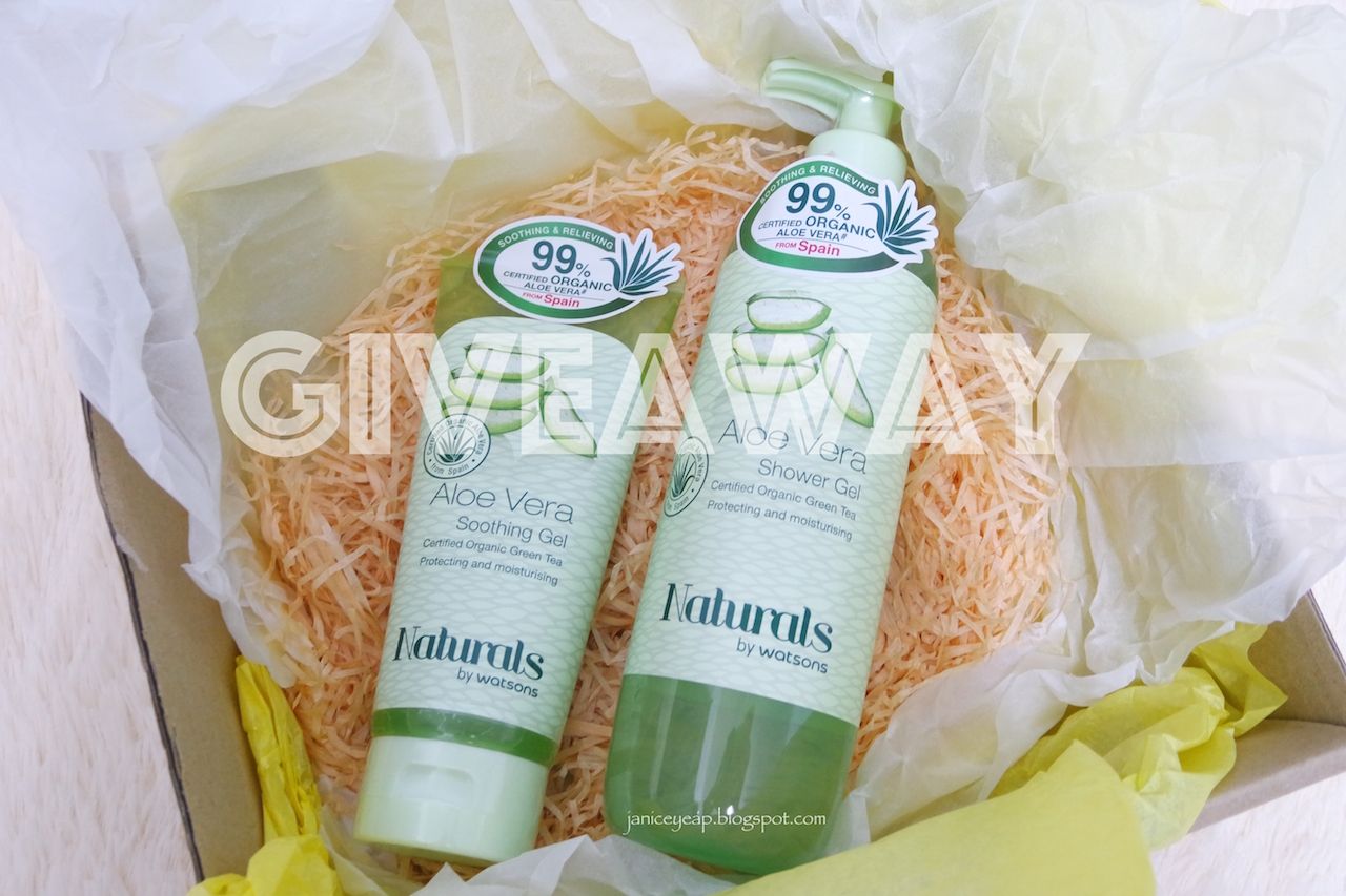 [Giveaway + Review] Naturals by Watsons Aloe Vera Soothing Gel and